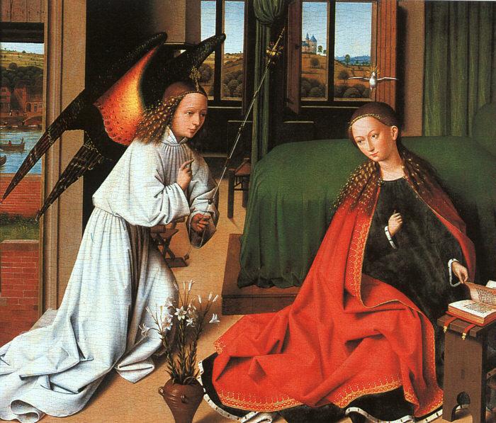Petrus Christus Annunciation1 oil painting image